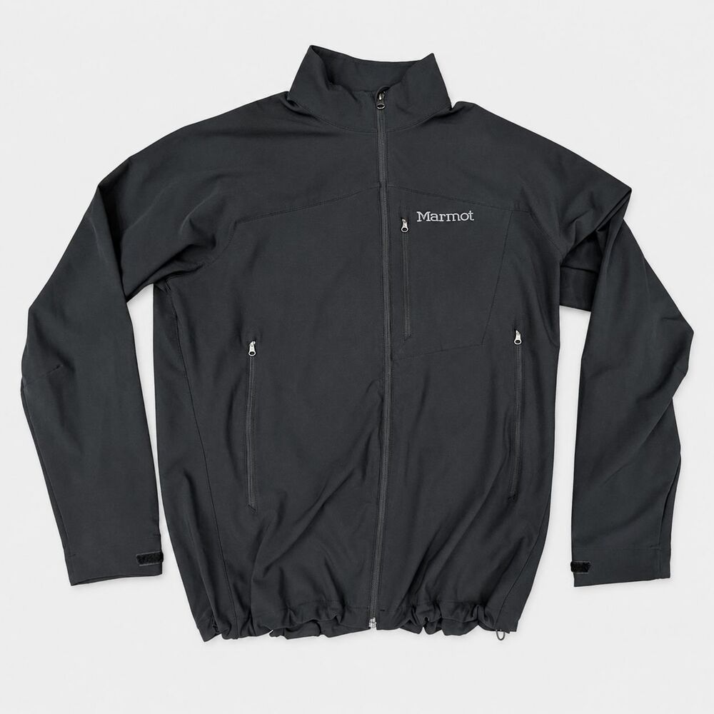 Marmot Bero M3 Softshell Jacket Men's XXL Black Full Zip Windproof Hiking Coat